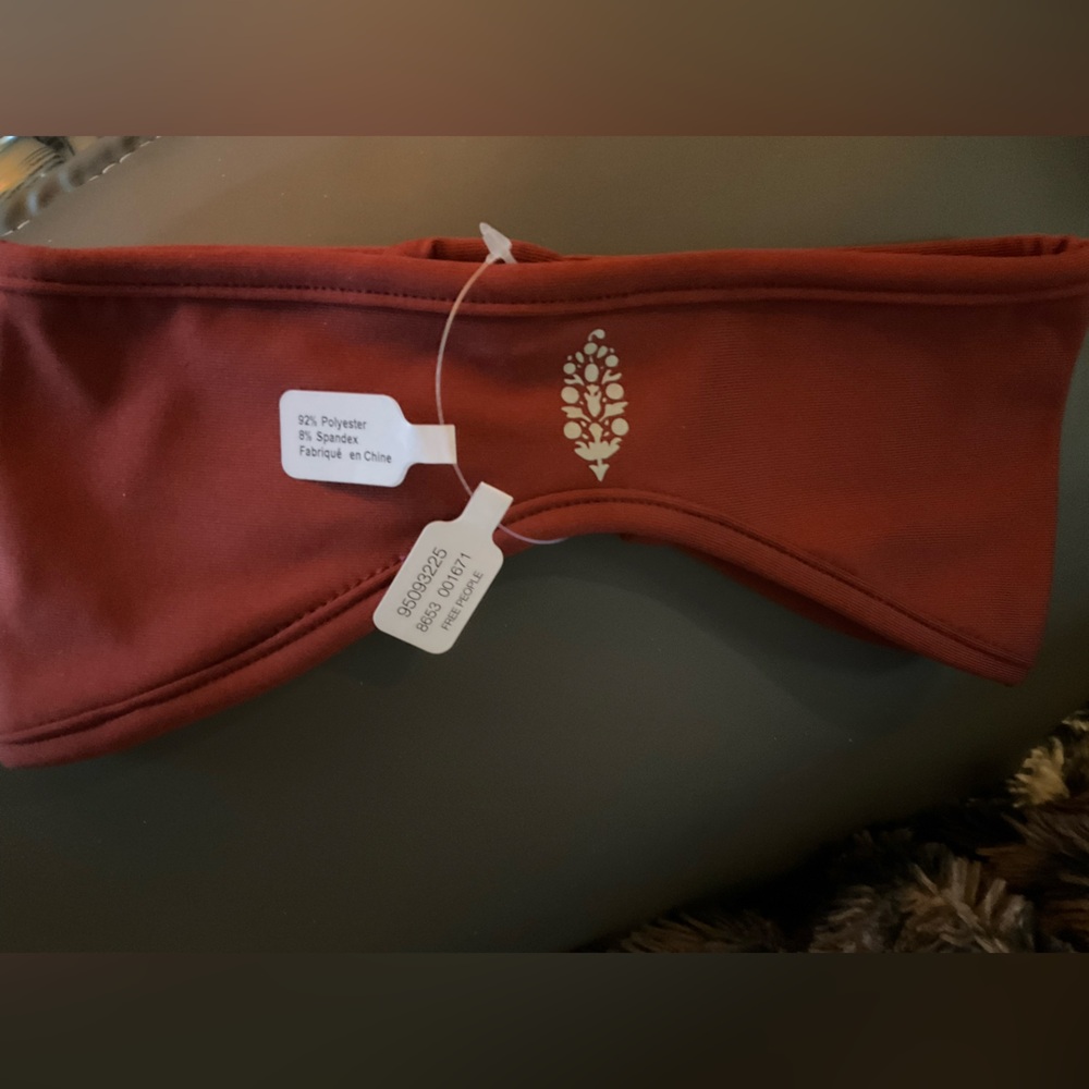 Free People red Long Distance Soft Headband - Picture 4 of 5